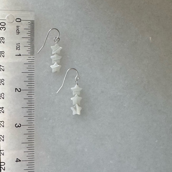 NWOT Sundance Starry Seas Earrings, Mother of Pearl, Sterling Silver - Picture 6 of 6